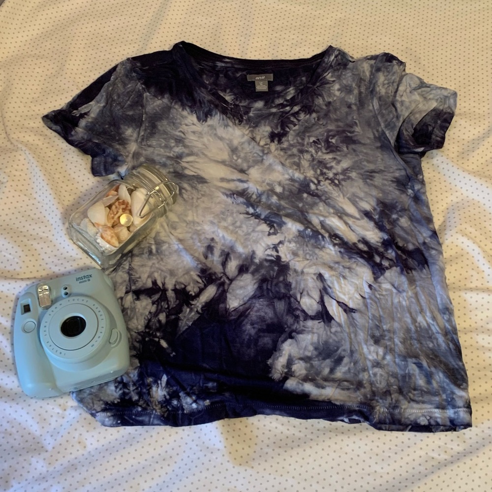 Aerie blue tie-dye Tee Women’s S